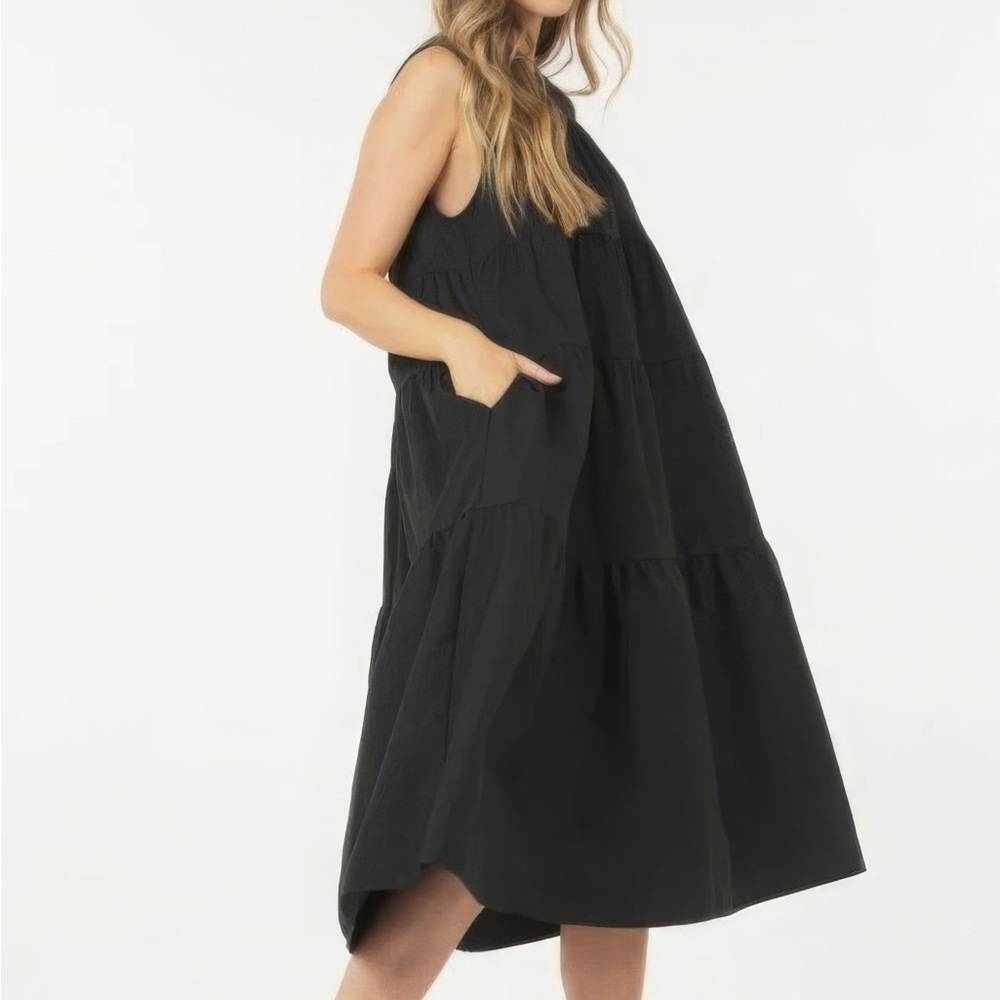 Basic Stretch Poplin Dress